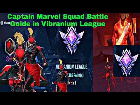 Captain Marvel Squad Battle Gameplay Guide On Vibranium League - Marvel Future Fight