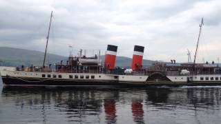preview picture of video 'P.S. Waverley arriving at Keppel (Millport), Isle of Cumbrae - June 26th, 2014'