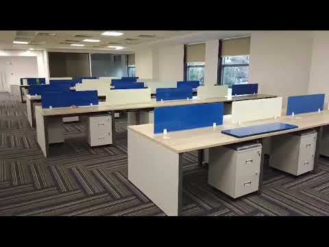 Anay aluminium open desking workstation, for office