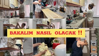 EŞİM CESARETLENDİRDİ‼️BİSMİLLAH DEDİK BAŞLADIK‼️BUZLUK İÇİN POŞETLEDİM