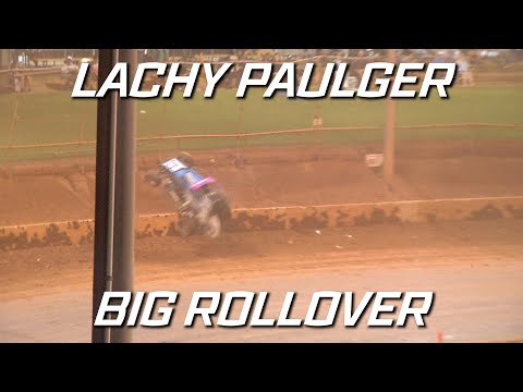 Midgets: Lachy Paulger Rollover - Archerfield Speedway