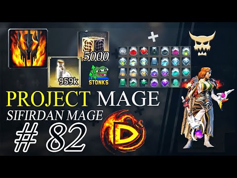 Massive Gem Upgrade! 5000 Legendary Cube Opening, Guardian of Flames OP?? || Project Mage #82