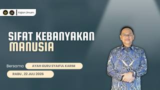 Download lagu SIFAT KEBANYAKAN MANUSIA | SYAIFUL KARIM | KAJIAN MAKRIFAT mp3 Download lagu SIFAT KEBANYAKAN MANUSIA | SYAIFUL KARIM | KAJIAN MAKRIFAT mp3