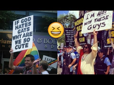 Times People Hilariously Trolled Protesters Video