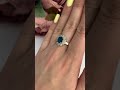 Серебряное кольцо с топазом Лондон Блю 1.588ct