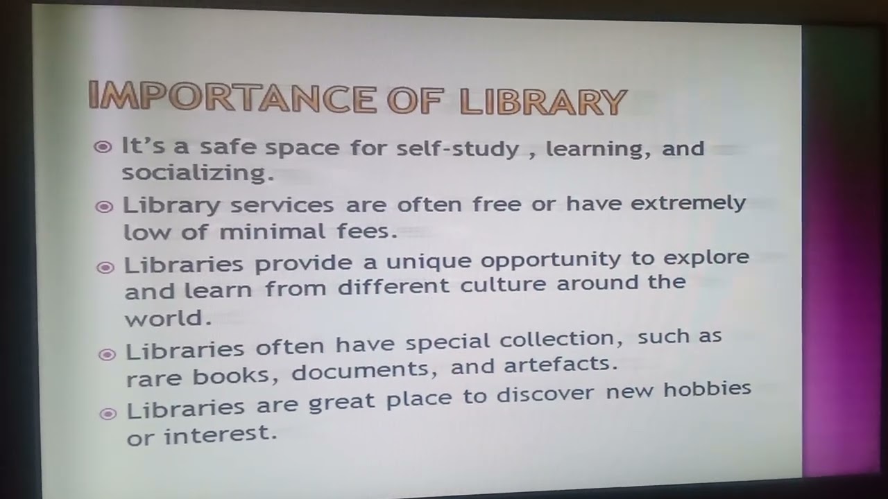 PPT on library and information science