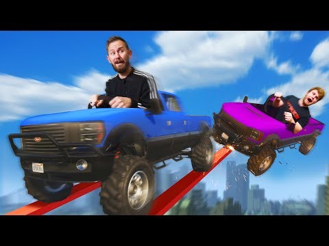 GIANT Truck Obstacle Course! | GTA5 Video