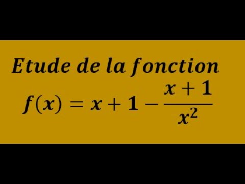 Etude d'une fonction numérique: Bac2 s