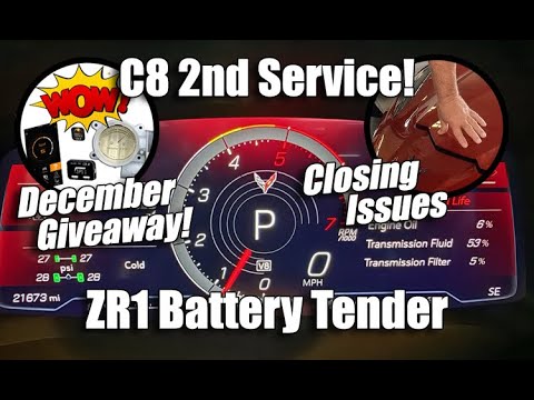 CORVETTE TECH TUESDAY - ZR1 BATTERY PROTECT ISSUE - C8 FRONT TRUNK & SOLER GIVEAWAY