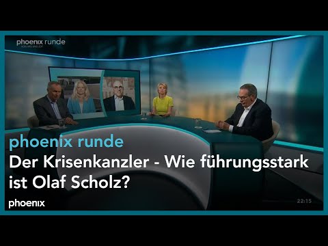 phoenix runde: Der Krisenkanzler - Wie führungsstark ist Olaf Scholz?