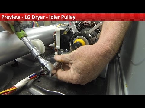 LG Dryer - Squealing Noise During Operation - Idler Pulley Repair