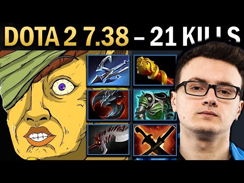 Bristleback Gameplay Miracle with 21 Kills and Harpoon - TI14