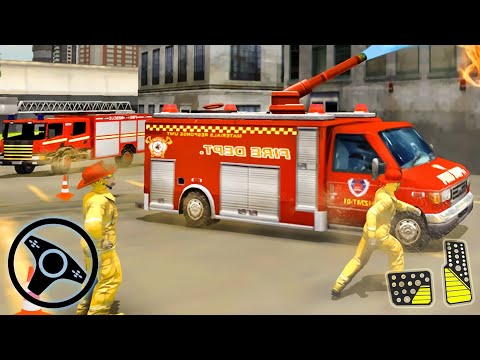 New York Fire Rescue Simulator 2019 - City Fire Truck Driving | Android Gameplay