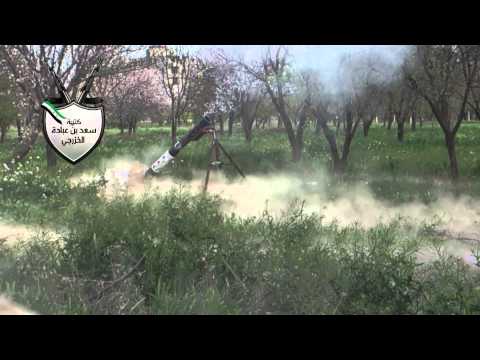 استهداف كتيبة سعد بن عبادة الخزرجي بقذائف الهاون فرع أمن الدولة في مدينة جرمانا في ريف دمشق