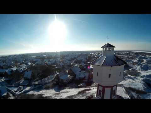 Winter von oben auf der Nordseeinsel Langeoog!