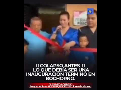 🥵 LAS MEGA OBRAS 🏗️Lo que debía ser una inauguración terminó en bochorno.