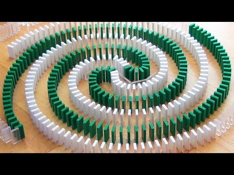100,000 Dominoes in REVERSE! (Oddly Satisfying)