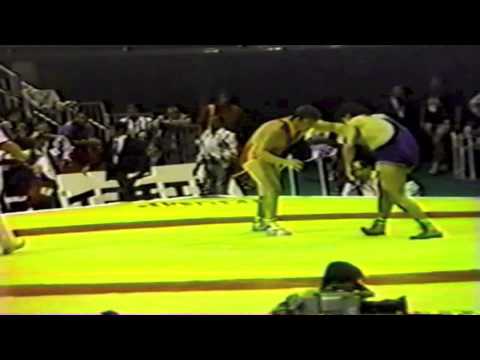 1990 Senior World Championships: 100 kg Sandor Kiss (HUN) vs. Jafr Khodaei (IRI)