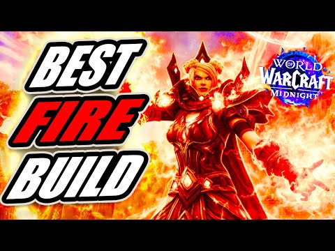 BEST FIRE MAGE BUILD + BURST ROTATION + MACROS + BIS STATS Midnight 12.0 World of Warcraft Wow PvP