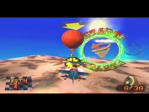 Crash Bandicoot - Warped (PS1) 105% Walkthrough pt47 - Warp Zone 6 Relics