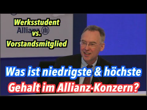 Was ist das niedrigste & höchste Gehalt im Allianz-Konzern?