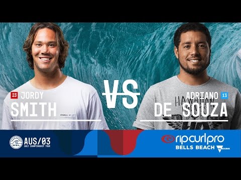 Jordy Smith vs. Adriano de Souza - Quarterfinals, Heat 4 - Rip Curl Pro Bells Beach 2017