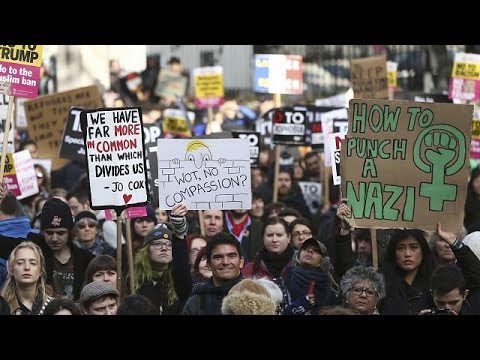 Manifestations anti-Trump à Paris, Londres, Berlin, Sydney 
