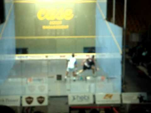 Squash: Case Swedish open Final 2006 David Palmer - Alex Gough Part 2.