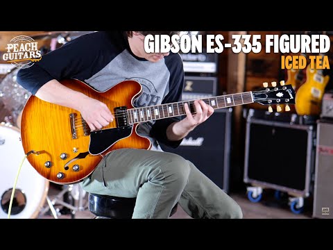 2022 Gibson ES-335 Figured Iced Tea Burst image 7