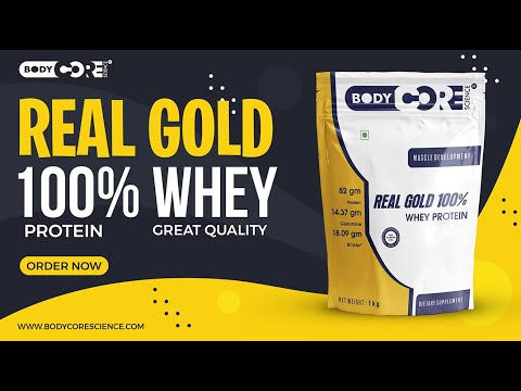 Real Gold 100% Whey Protein | Body Core Science | BCS Whey Protein | Maximum Results