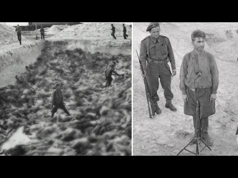 Execution of Belsen camp doctor Fritz Klein stand on bodies | my oath tells me to cut  