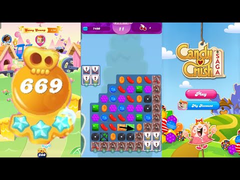 Candy crush saga level 669 ।  Hard level । No boosters। Candy crush 669 help । Sudheer CC Gaming