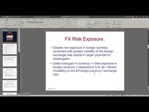 Foreign Exchange Risk PPT
