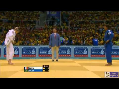 Judo 2013 World Championship Rio de Janeiro: Pavia (FRA) - Silva (BRA) [-57kg] semi-final