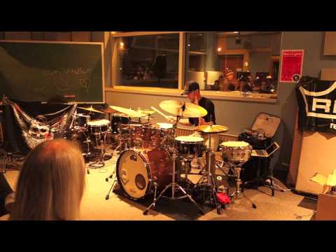Eric Boudreault drum clinic, sept 2013 drummondville video 1