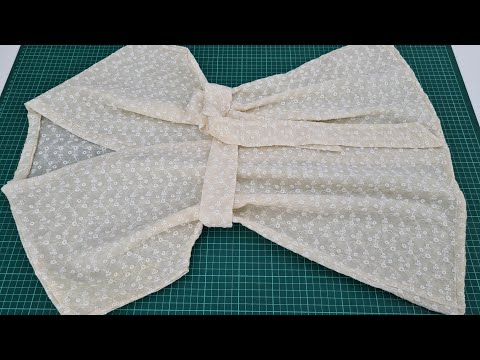 How to Sew a Pareo / Very Easy to Cut and Sew a Pareo / Holiday Dress / DIY