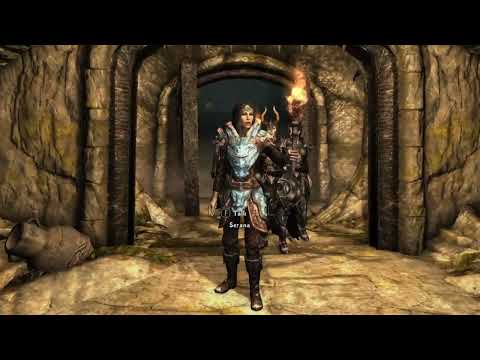 ""Another reason why Many players Love SERANA, Sometimes She acts as a Real life Follower""|| SKYRIM