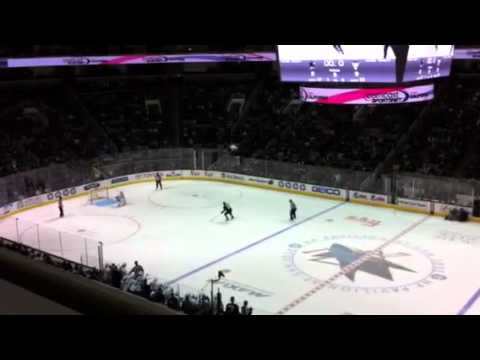 Sharks winning goal vs Pittsburg penguins 11/3/11