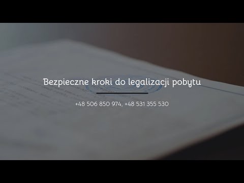 Karta pobytu - Legalizacja Alina I Natalia Yakovets s.c. - video