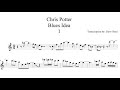 Chris Potter Blues Idea - Transcription by Dave Steel