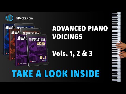 Advanced Jazz Piano Voicings Vol.1, 2 & 3 | Take A Look Inside #jazzpianolessons