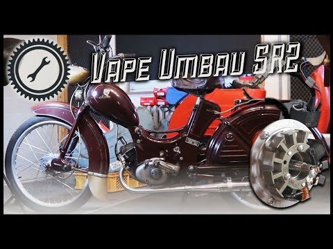 Vape ignition conversion SR2 - The 6 Volt "Mini-Vape" without regulator - Simson SR1, SR2, KR50 T...