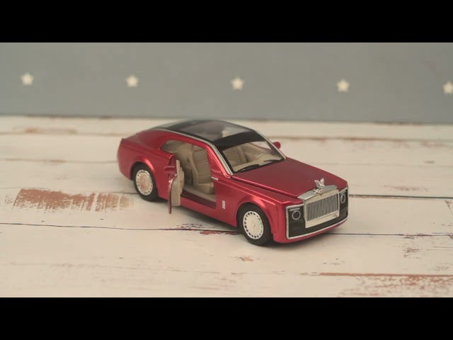 Автомобиль Rolls-Royce Sweptail kings toy инерционный световые звуковые эффекты металлический 1:36 в ассортименте - видео