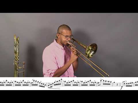 2020-2021 TMEA All State Tenor Trombone Etude #1 (Eb Major page 7 from Voxman Selected Studies)