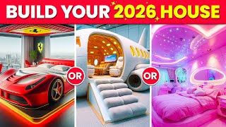 Would You Rather – Build Your 2026 Fancy MILLIONAIRE Mansion 🏰💖🍀💎 Quiz Time