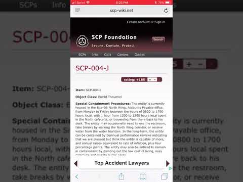 SCP 004-J | Object Class: Thaumiel | Property Business SCP