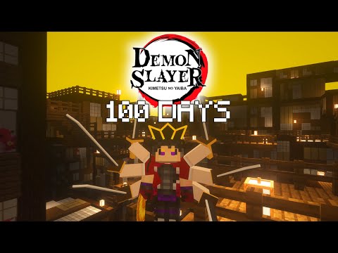 I Survived 100 Days in Minecraft Demon Slayer as A Demon... This Is What Happened...