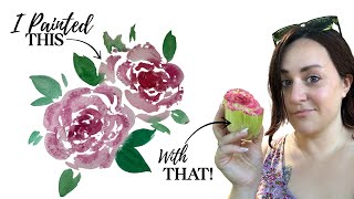 DIY Watercolor Stamps from Household Items | Fun Beginner Watercolor Techniques