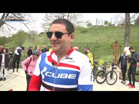 Ciclistii teleormaneni, binecuvantati la Manastirea Cosoteni.