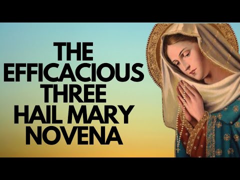 THE EFFICACIOUS THREE HAIL MARY NOVENA | Catholic Novena | Daily Devotion to Mama Mary